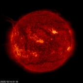 Click for time-lapse image of the sun
