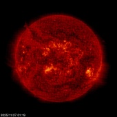 Click for time-lapse image of the sun