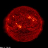Click for time-lapse image of the sun