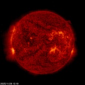 Click for time-lapse image of the sun
