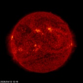Click for time-lapse image of the sun