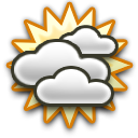 Mostly cloudy Light dew