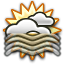 Partly cloudy Dense fog