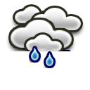 Cloudy Light rain