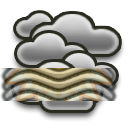 Overcast Moderate fog