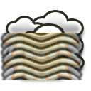 Partly cloudy Dense fog